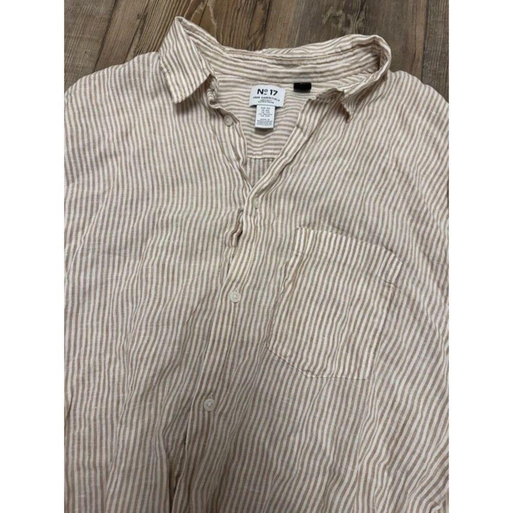 100% linen long sleeve top